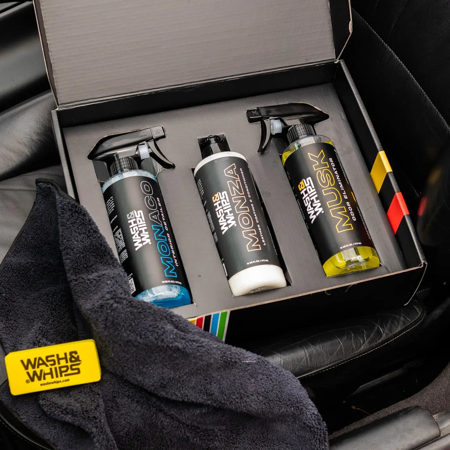 WASH&WHIPS CLEAN – Innenraum‑Reinigungsset (Schritt 2) – Für ein frisches & gepflegtes Interieur
