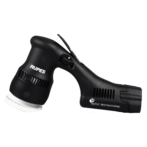 RUPES Bigfoot HLR75 STB iBrid Mini Akku-Poliermaschine | 75mm, Dual-Power, Exzenter-Technologie