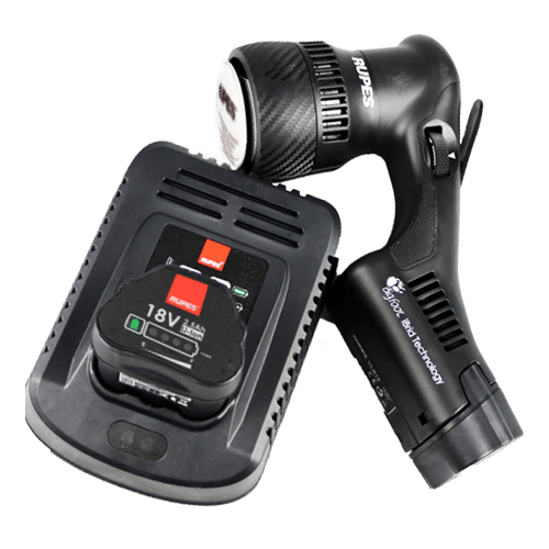 RUPES Bigfoot HLR75 STB iBrid Mini Akku-Poliermaschine | 75mm, Dual-Power, Exzenter-Technologie