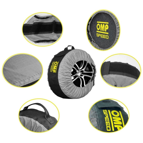 Reifendeckelsatz OMP Speed – 32 cm (4 Stück)