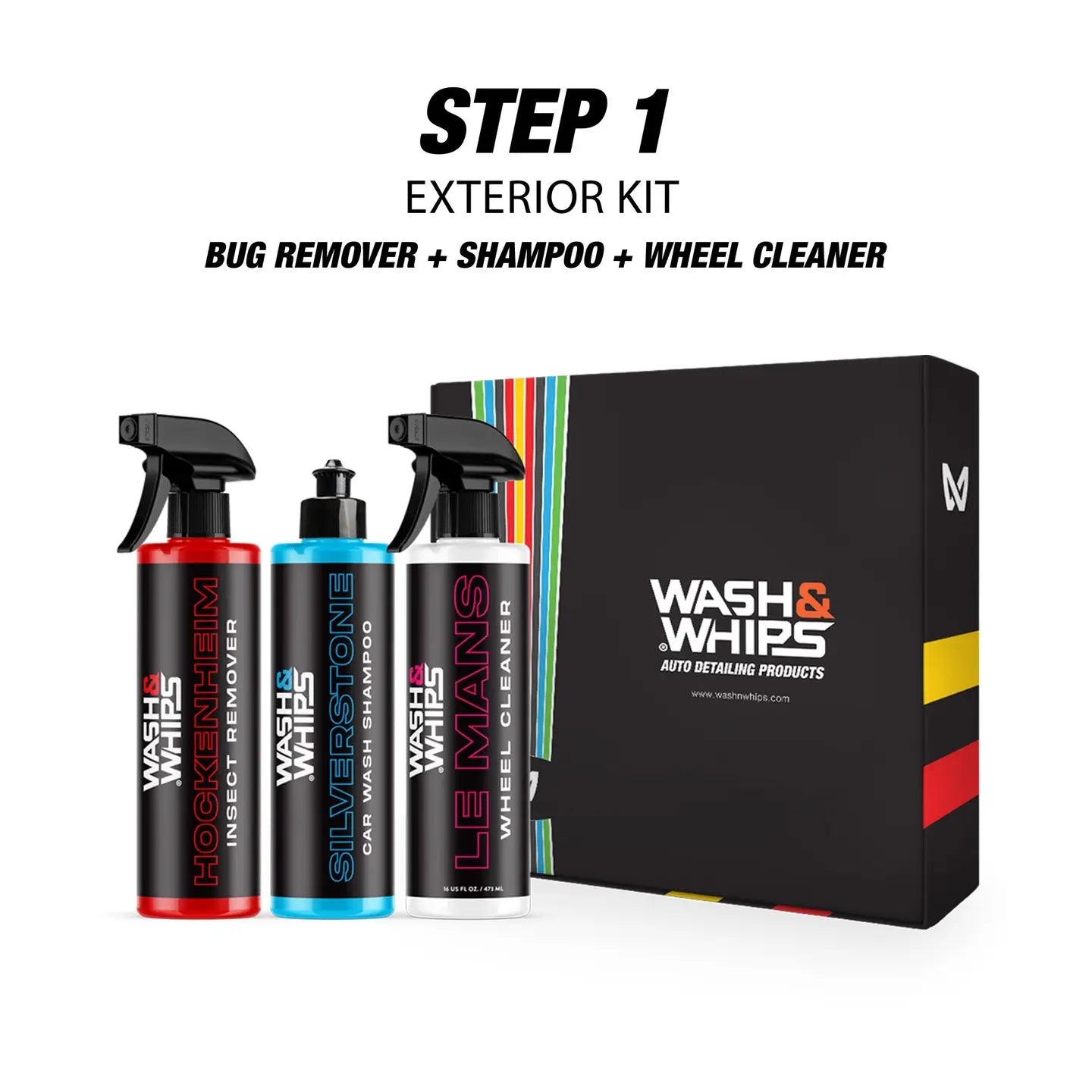 WASH&WHIPS Außenwasch-Set (Schritt 1) – Komplettkit für die gründliche Außenreinigung