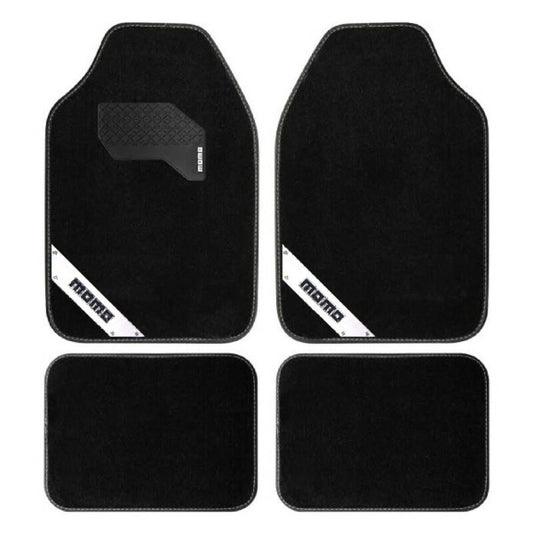 Auto-Fussmatten MOMO MOMLCM012BW Weiß Schwarz Universal