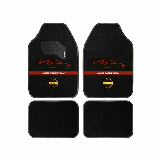 Auto-Fussmatte MOMO MOMLCM4A7BR – Schwarz 4-teilig