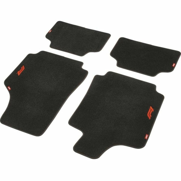 Auto-Fussmatten Set FORMULA 1 CM470 Schwarz/Rot – 4-teilig