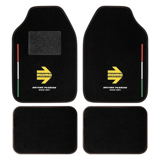 Auto-Fussmatten-Set MOMO MOMLCM4ITBK – Universal 4-teilig