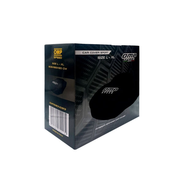 OMP Speed Interior Car Cover – Größe M/L (Schwarz)