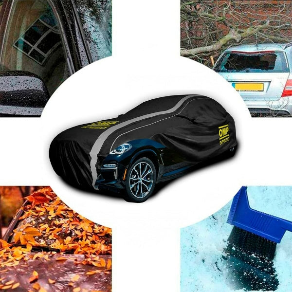 OMP Speed Autoabdeckung SUV – 4‑Schichten, Größe L (433 × 185 × 145 cm)