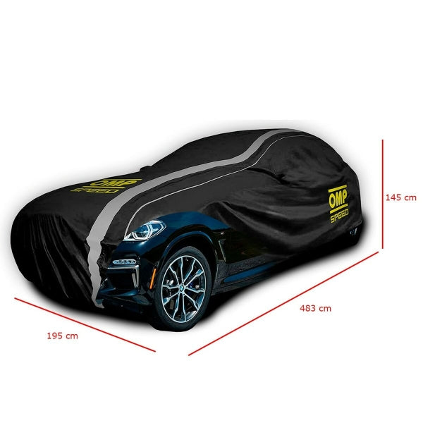 OMP Speed Autoabdeckung SUV – 4‑Schichten, Größe L (433 × 185 × 145 cm)