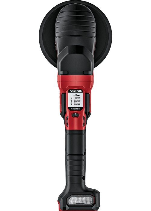 FLEX PE 150 18-EC Akku Rotations Poliermaschine Set – inkl. 2x 5.0Ah Akkus & Ladegerät