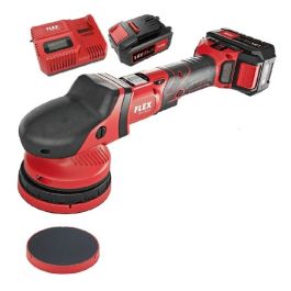 FLEX XCE 8 150mm DA Poliermaschine mit Ladegerät und 2 Akkus ohne Tasche
