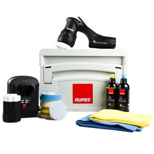 RUPES Bigfoot HLR75 iBrid Akku Exzenter Poliermaschine – Beta Kit | 75mm, 12mm Hub, 13-teilig