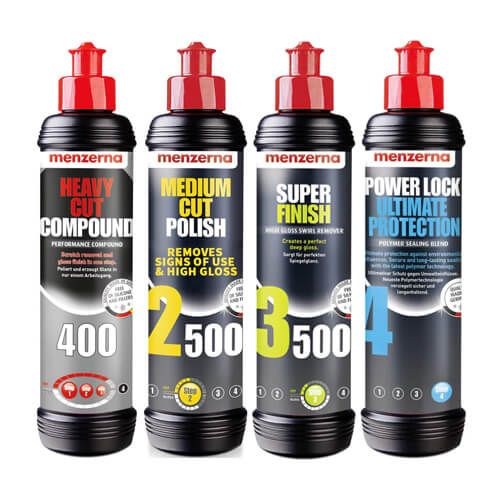 Menzerna 400‑2500‑3500 + Power Lock Kit – 4 × 250 ml