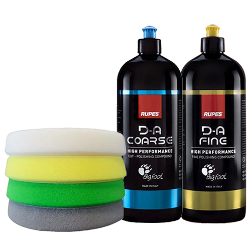 Rupes Politur Kit 1 L + D Con Delta Pro Pads 150 mm (6-teilig)
