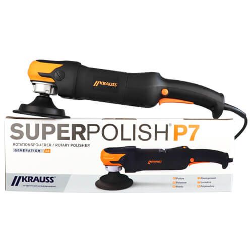 KRAUSS P7 G2 Rotationspoliermaschine – 1200W Power mit 2-Stufen-Getriebe